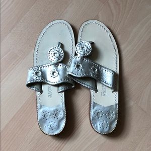 Jack Rogers Platinum Sandals - Size 7.5